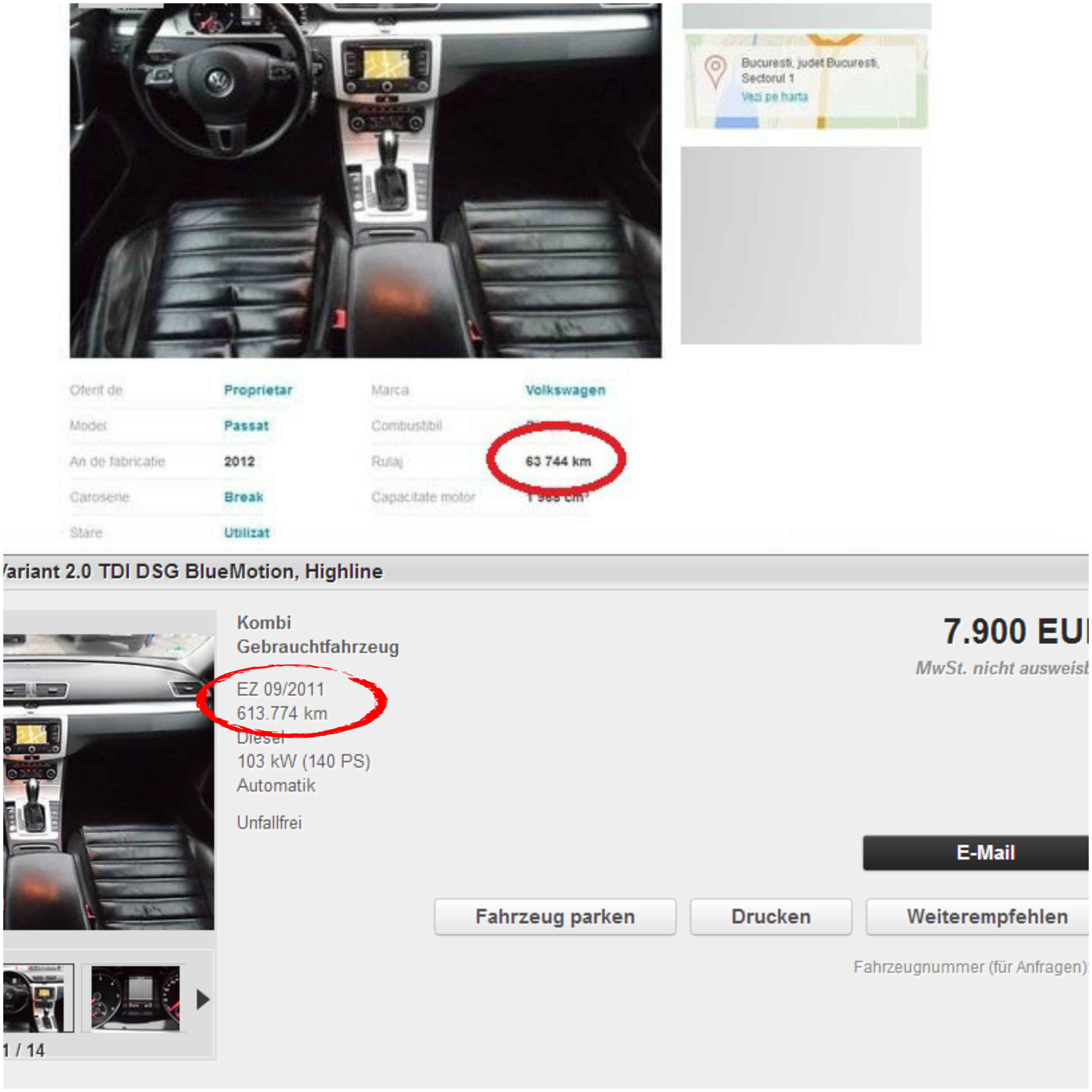 Românul a depăşit orice limită, modificând kilometrajul automobilului într-un mod incredibil!