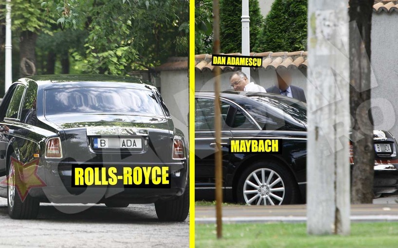 Nu doar copiii miliardarului au în garaj maşini ultra-scumpe, ci şi omul de afaceri. Printre multele limuzine ale lui, Dan Adamescu a avut şi Rolls-Royce sau Maybach