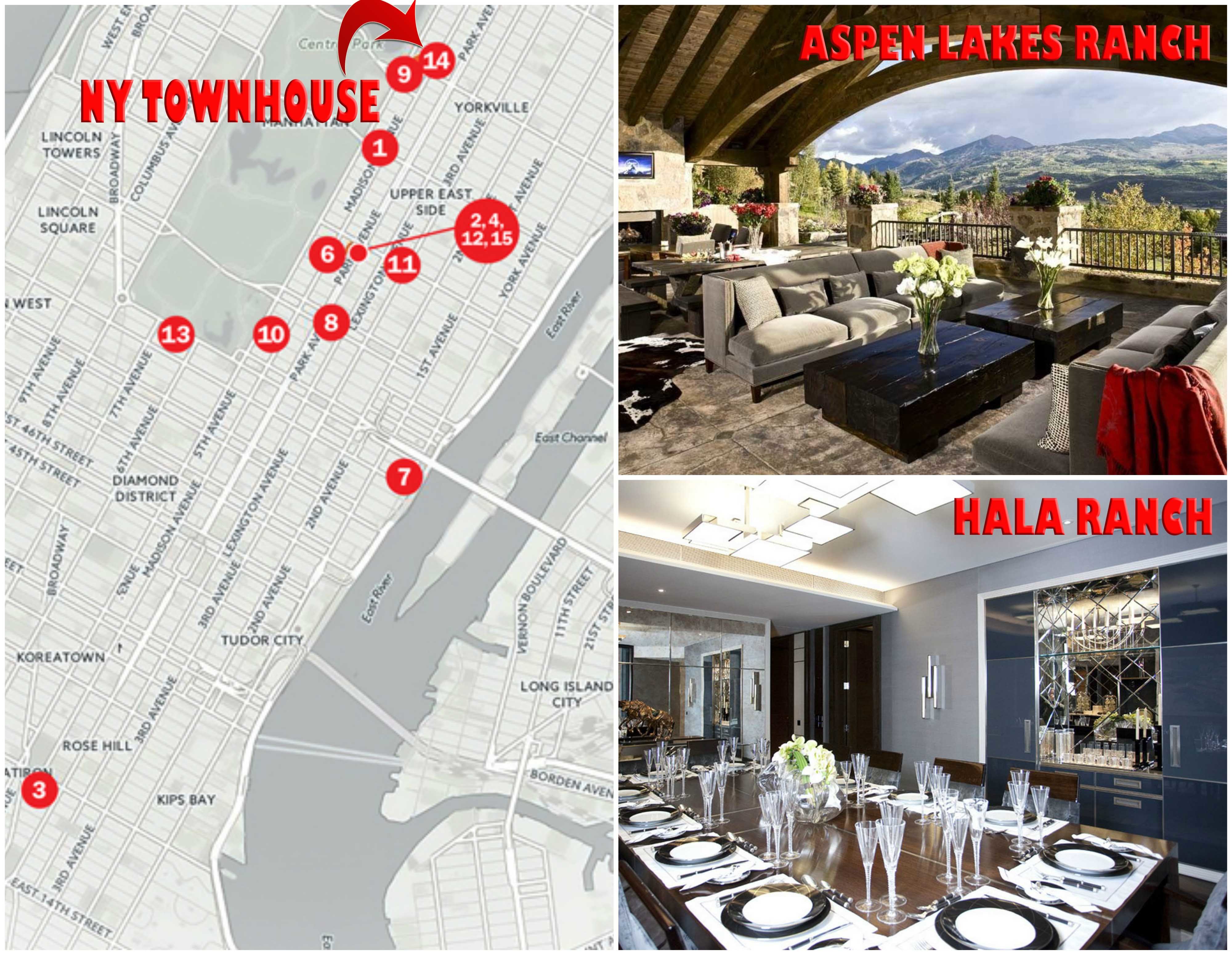 Clădirea din New York a fost clasată în topul celor mai scumpe imobile din oraş, fiind situată în compania altor clădiri cumpărate de alţi miliardari, precum: Rupert Murdoch, Michael Bloomberg (fostul primar al New York-ului),  Sean Parker şi Glenn Dubin, conform therealdeal.com. Însă, nu doar aceasta a fost inclusă în lista de proprietăţi fabuloase ale celei mai bogate românce, ci şi cele două domenii luxoase din Aspen.