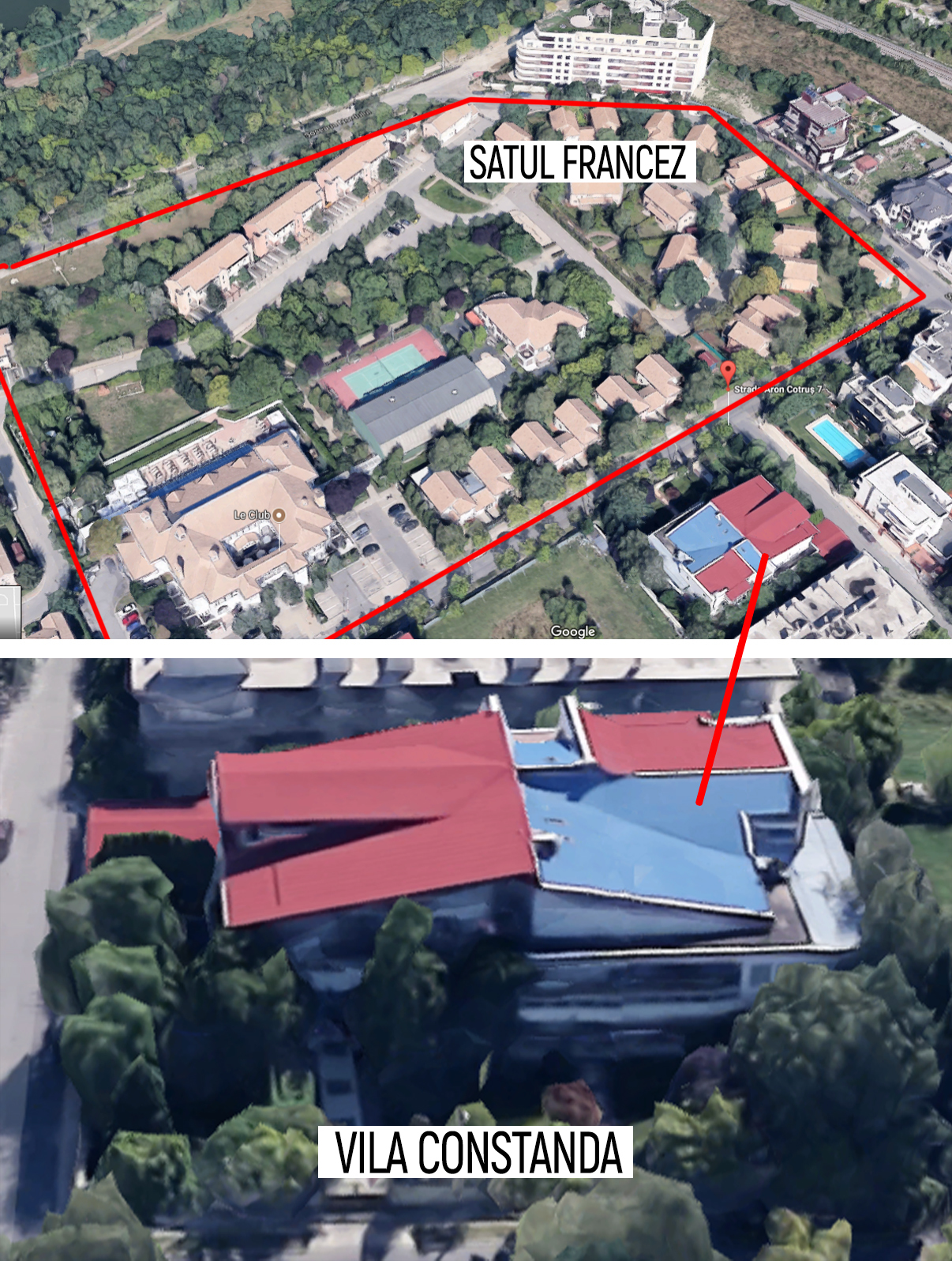 Palatul cu care Constanda a girat la bancă se află aproape de Satul Francez şi a fost evaluat la 2,2 milioane de euro