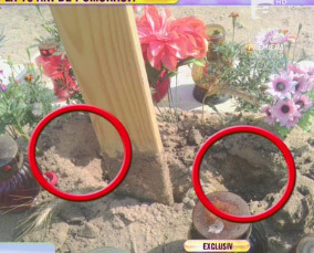 Acestea sunt găurile din mormânt prin care ”savanţii” ar fi extras-o pe micuţa Amelia