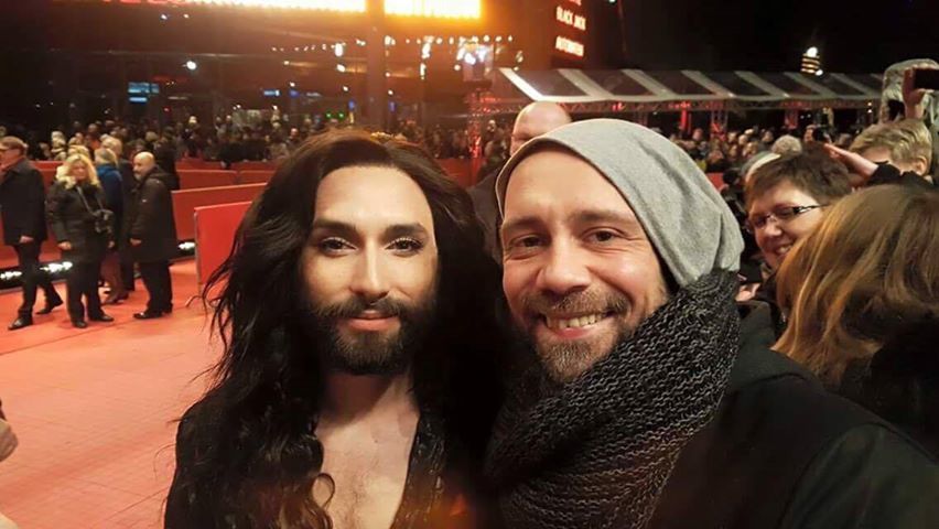 Aceasta este fotografia pe care i-a trimis-o lui Dudu adevărata Conchita Wurst, de la Viena.