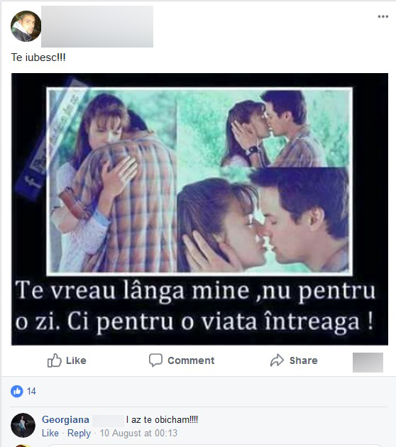 Ultimul mesaj al soţului Georgianei este cu atât mai impresionant, ţinând cont că soţia lui a pierit în urma unui accident cumplit
