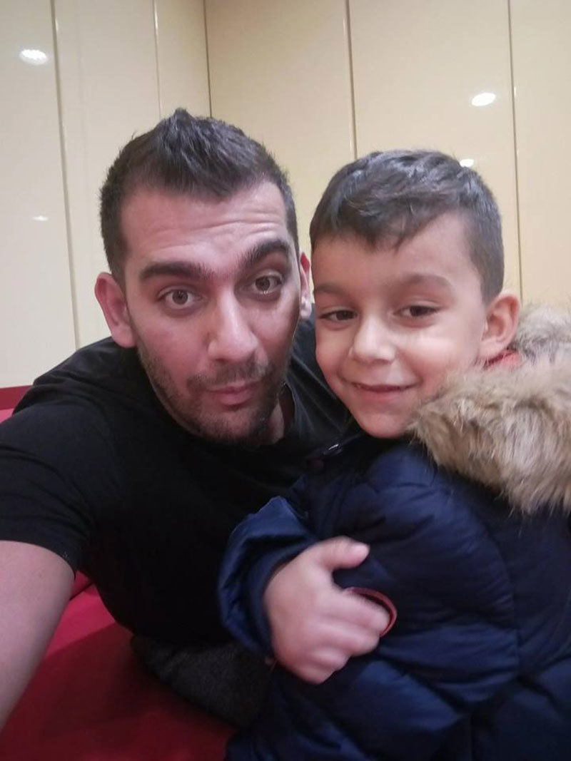 Florin Nicoi, alături de fiul său