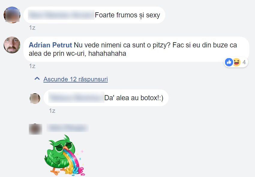 Unul dintre comentariile