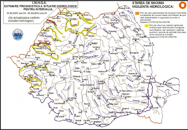 O nouă lovitură din partea vremii! După două zile călduroase, s-a anunţat cod portocaliu de inundaţii! Vezi zonele afectate!