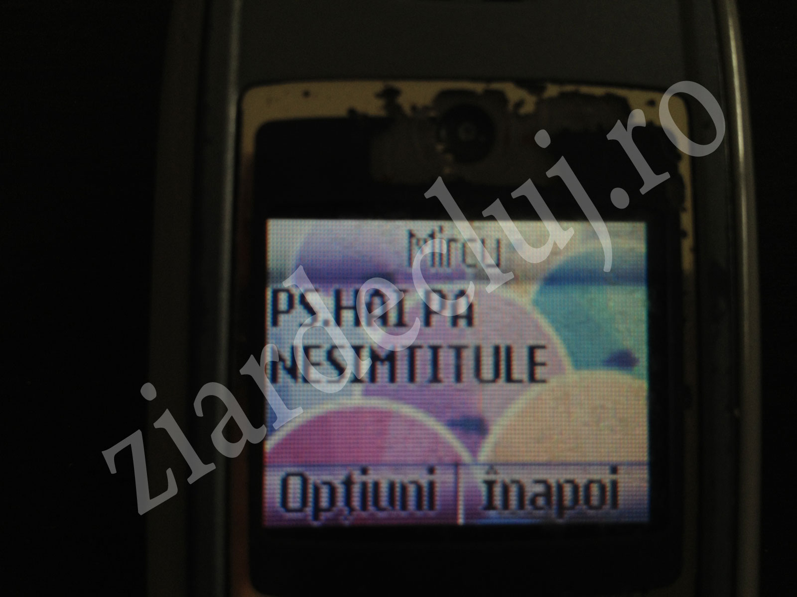 SMS-ul primit de pacient