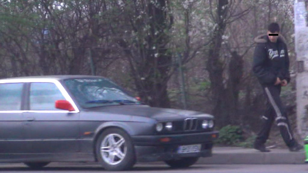 Soferul a facut cerculete chiar in mijlocul bulevardului