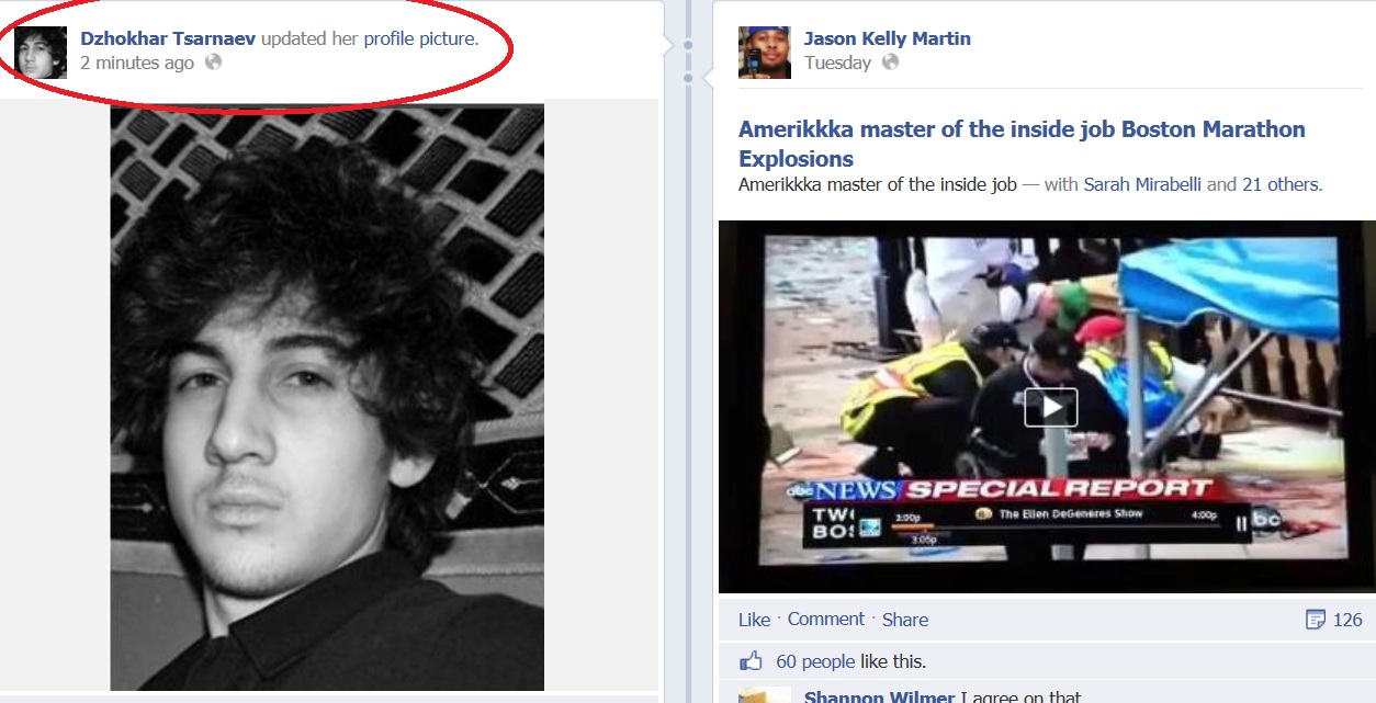 Djohan Tsarnaev si-a actualizat profilul pe Facebook cand a auzit ca este cautat de FBI