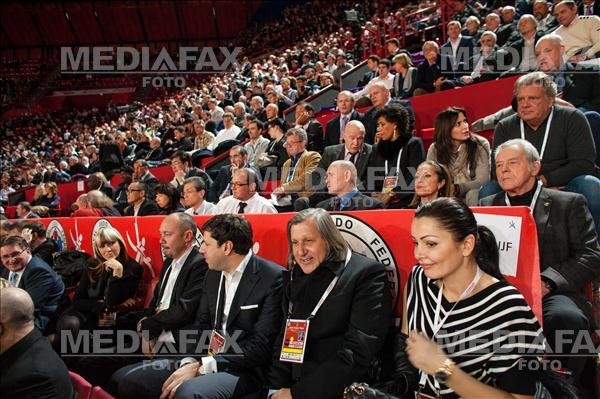 Ilie Nastase si Brigitte Sfat, invitati de Marius Vizer, presedintele Federatiei Internationale de Judo, au urmarit cu sufletul la gura competitia