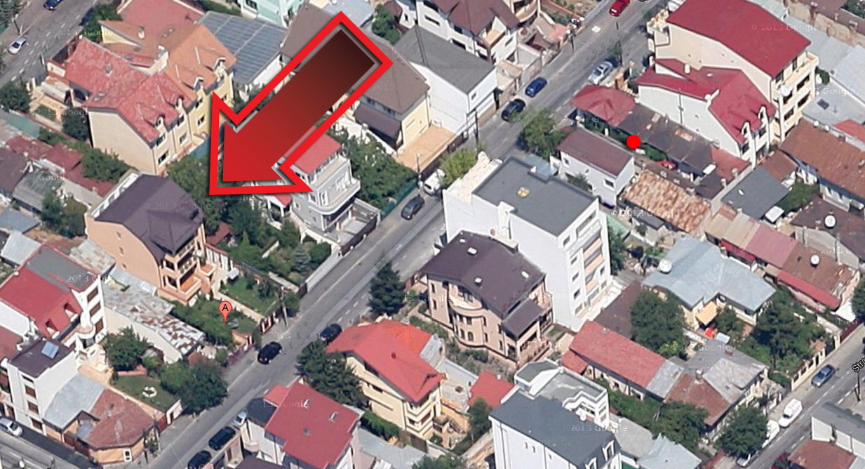 Vila lui Daniel Chitoiu vazuta din aer