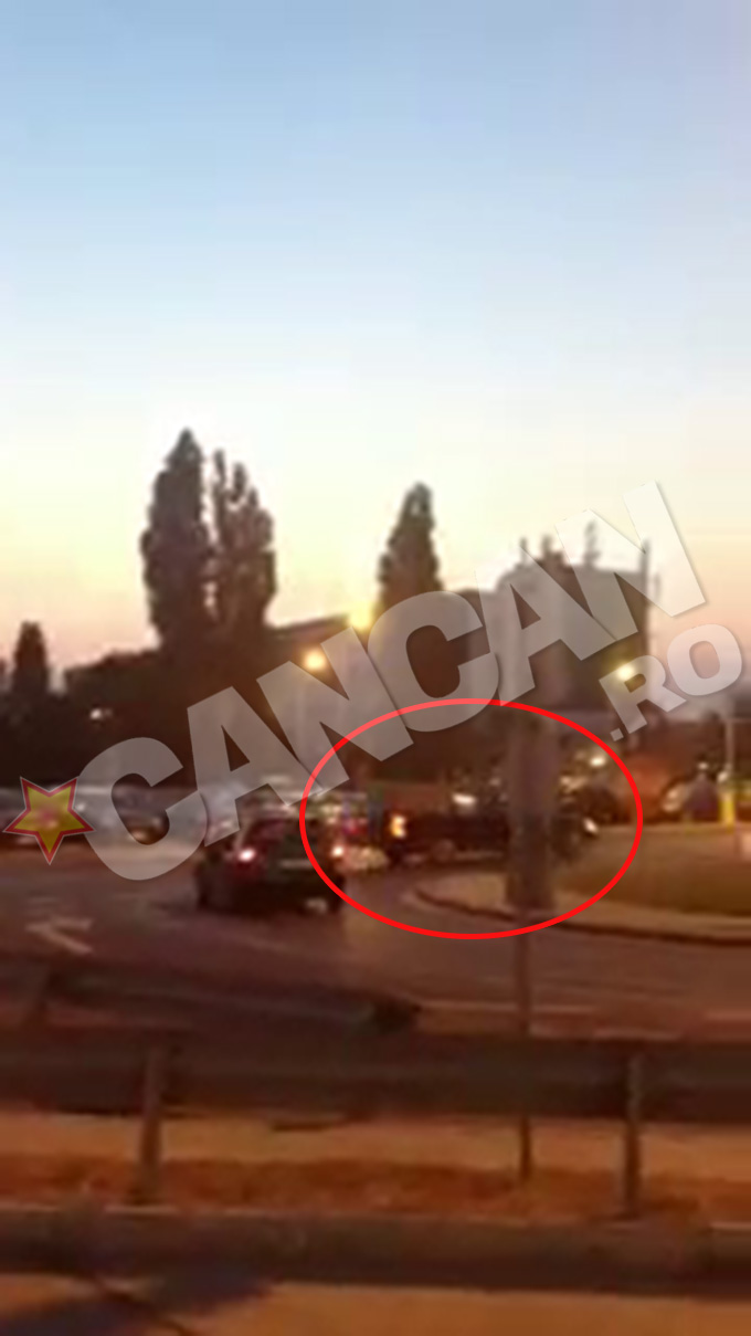 Masina mortuara cu care a fost transportat Florin Cioaba