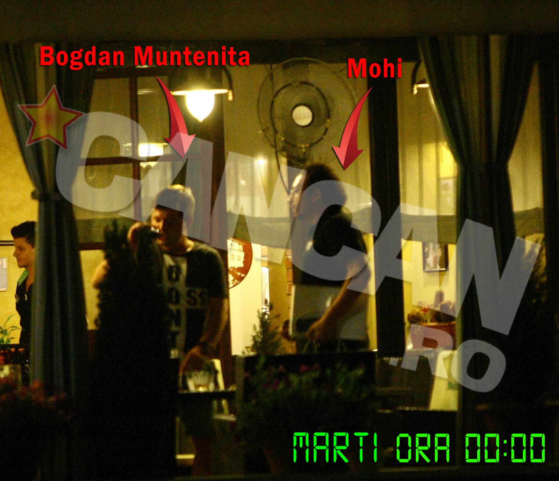 Bogdan Muntenita goleste paharul inainte de a pleca