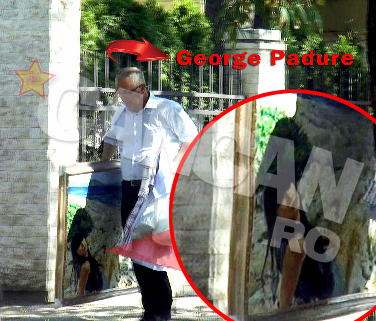 Desi putea lasa aceasta sarcina pe seama altora, a insistat sa duca personal tabloul acasa, la Miruna