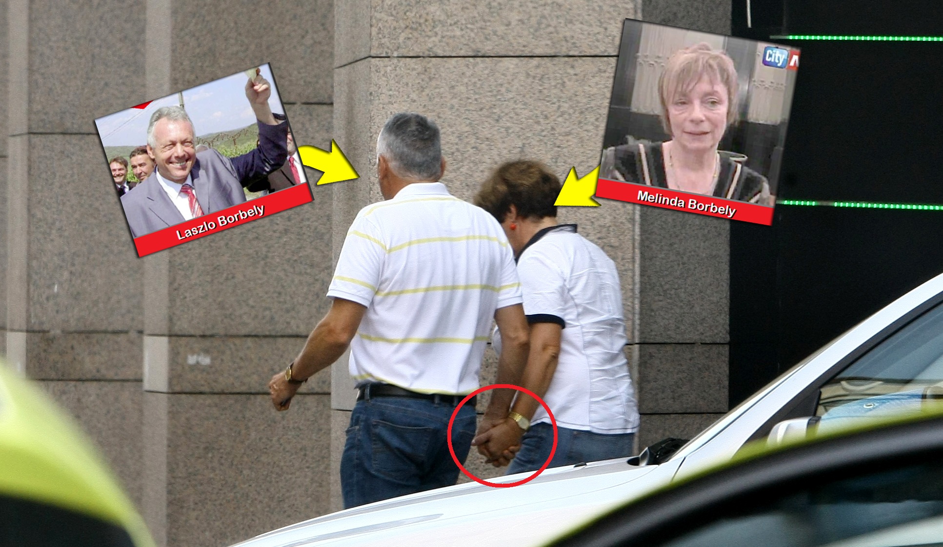 Sotii Borbely merg pe strada tinandu-se de mana ca doi liceeni indragostiti