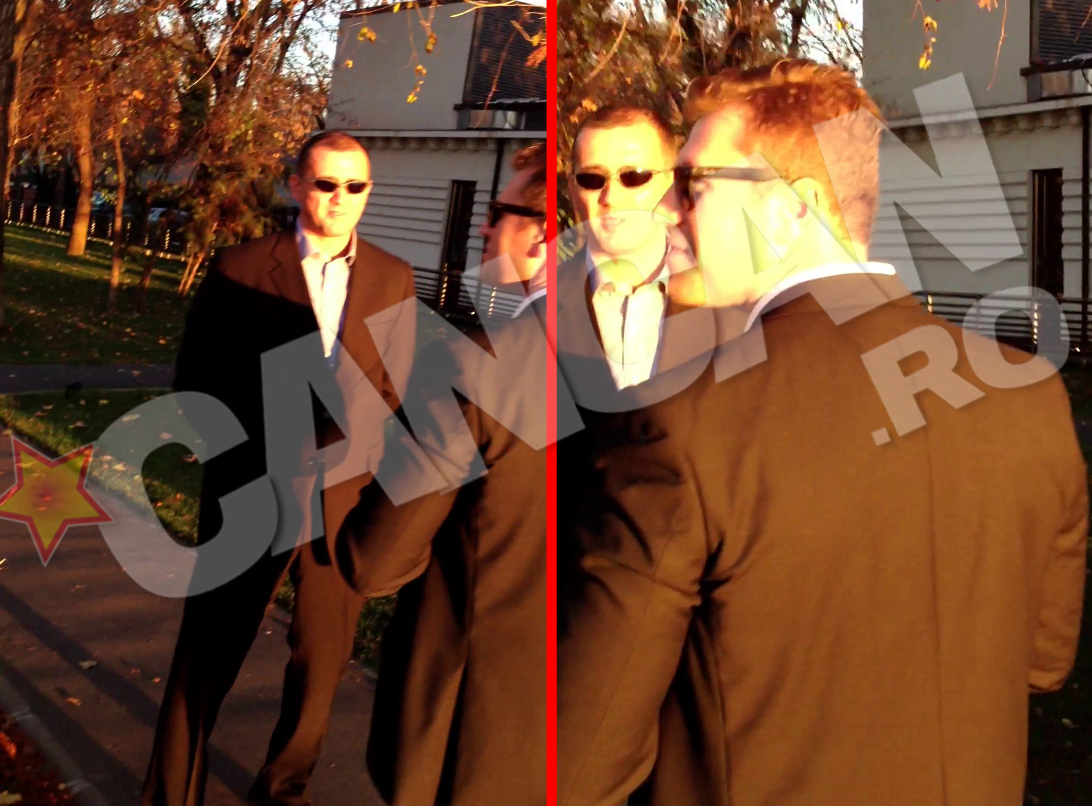 Bodyguarzii s-au plimbat non-stop pe alei, pentru a indeparta orice potential 