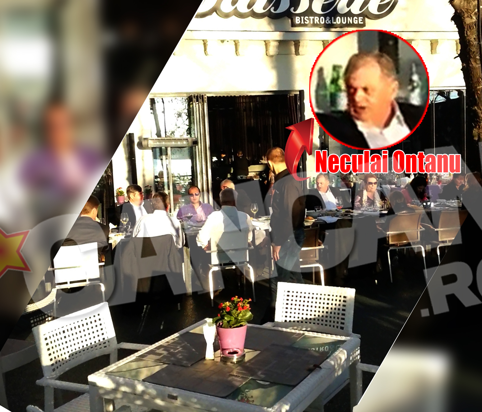 Primarul Neculai Ontanu, prins intr-o discutie aprinsa cu colegii sai de partid