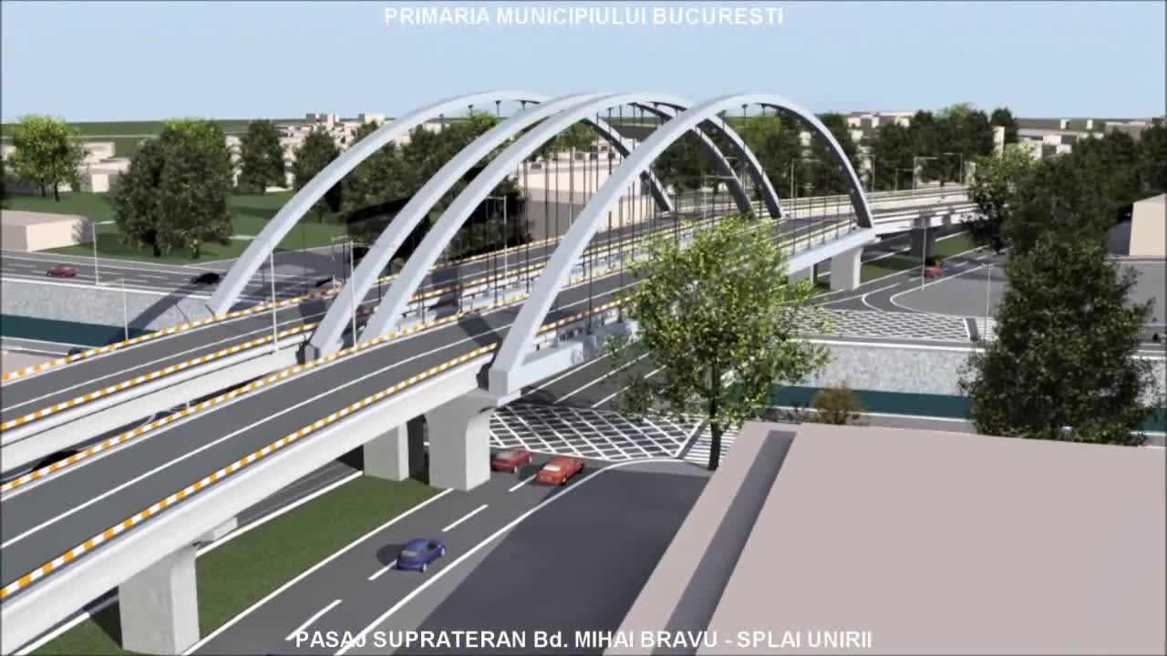 Simulare video Pasajul Mihai Bravu