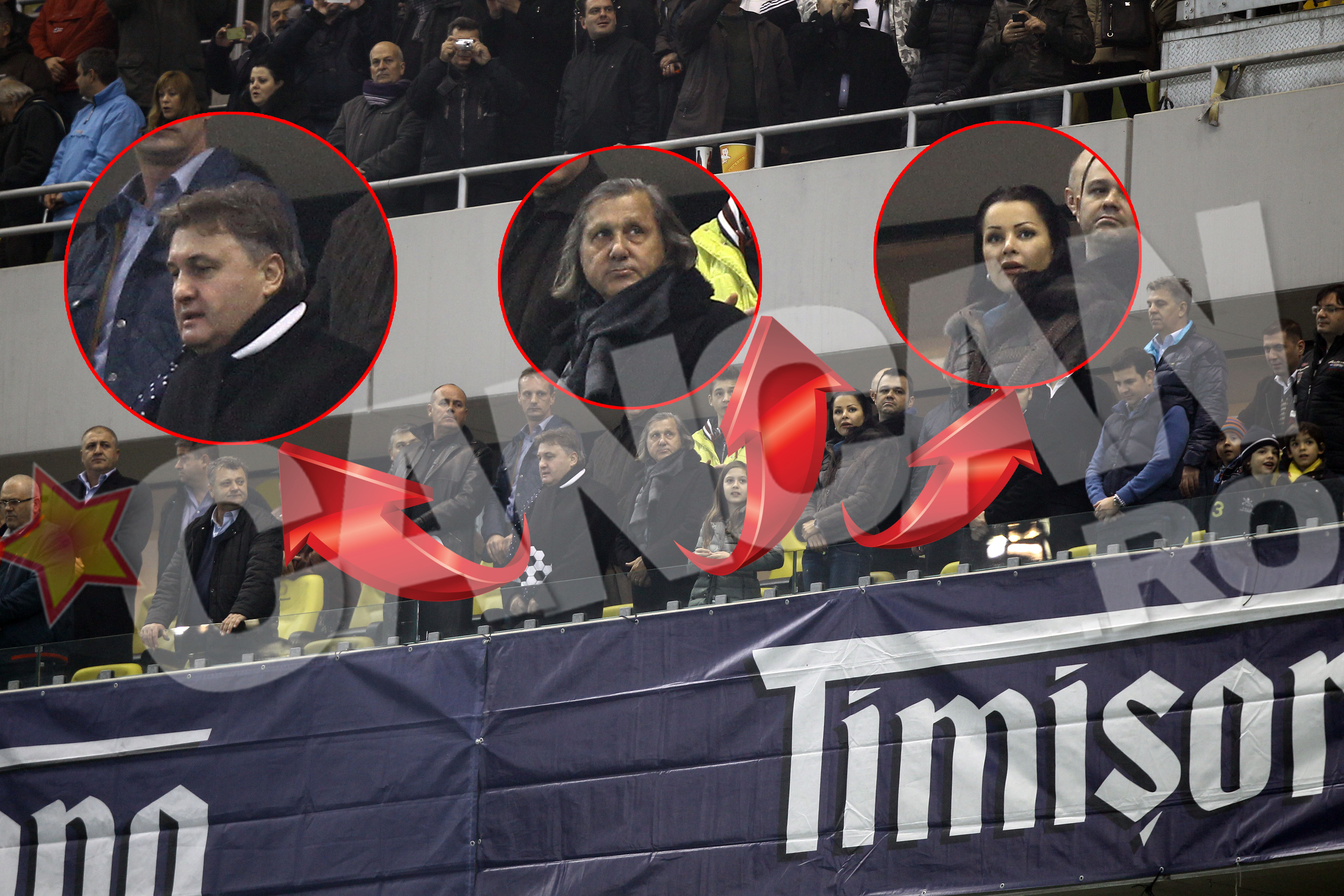 Sotii Nastase si nasul lor au urmarit descumpaniti repriza a doua