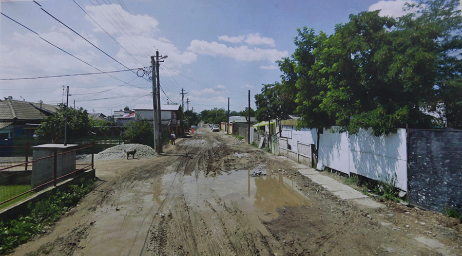 Strada Dantelei cu strada Alex Bocanet inainte de reabilitare