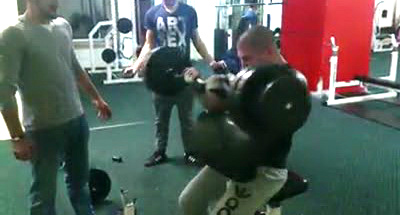 Iustin Covei la sala de forta (foto:facebook)