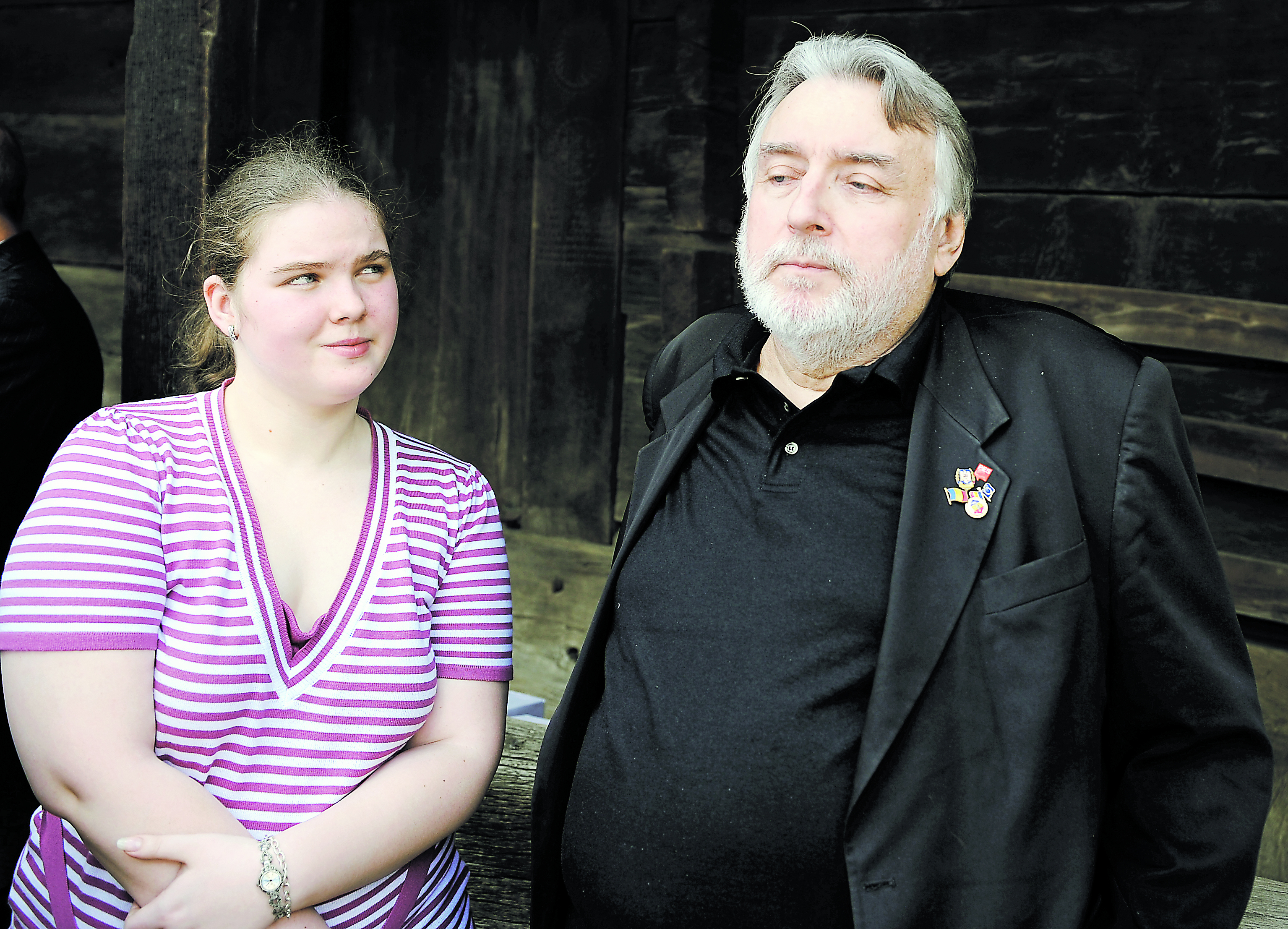 Ana Maria Paunescu, alaturi de tatal ei