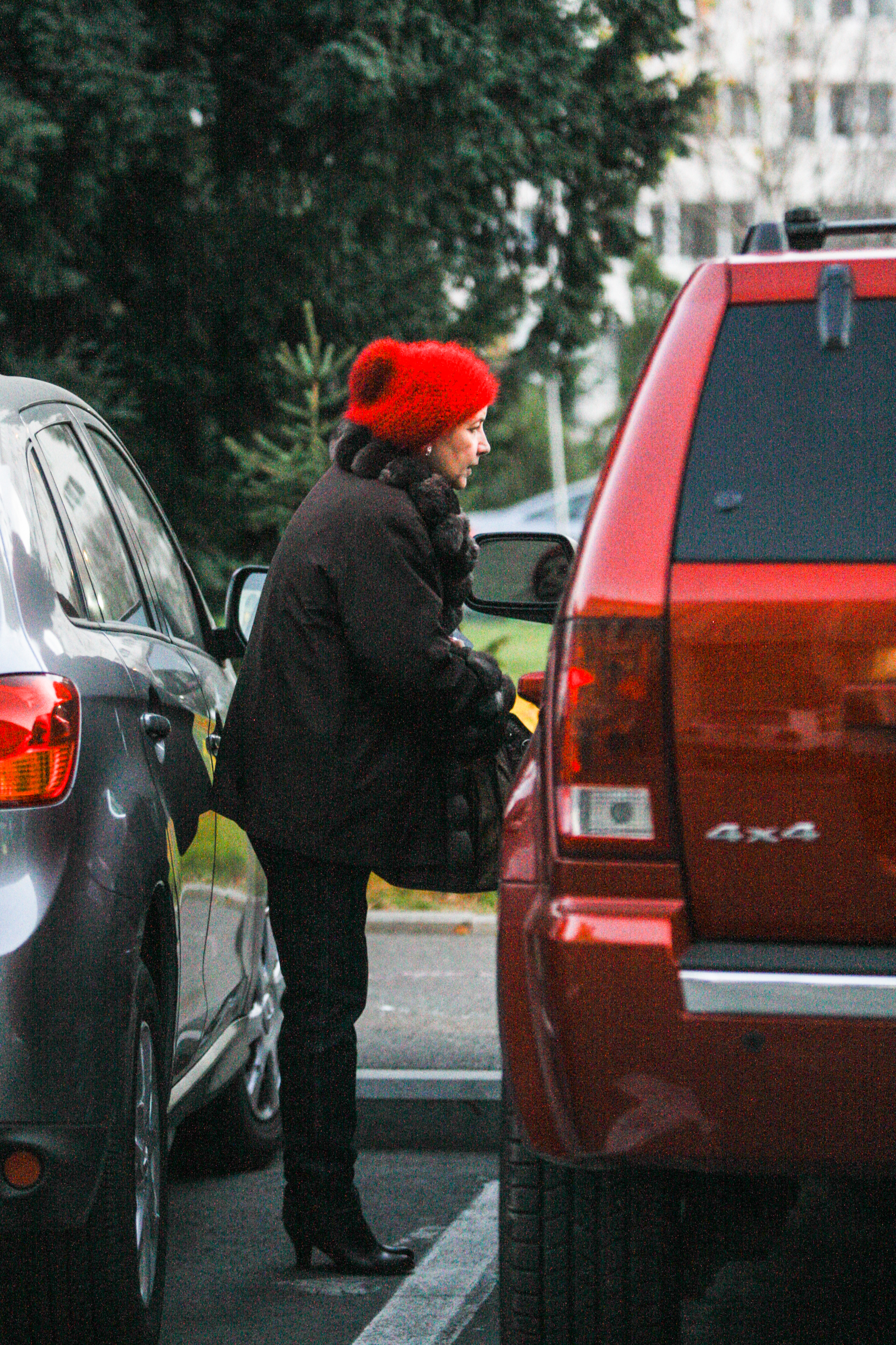 Sidonia Ionescu si-a parcat masina mai departe de banca unde si-a rezolvat problema