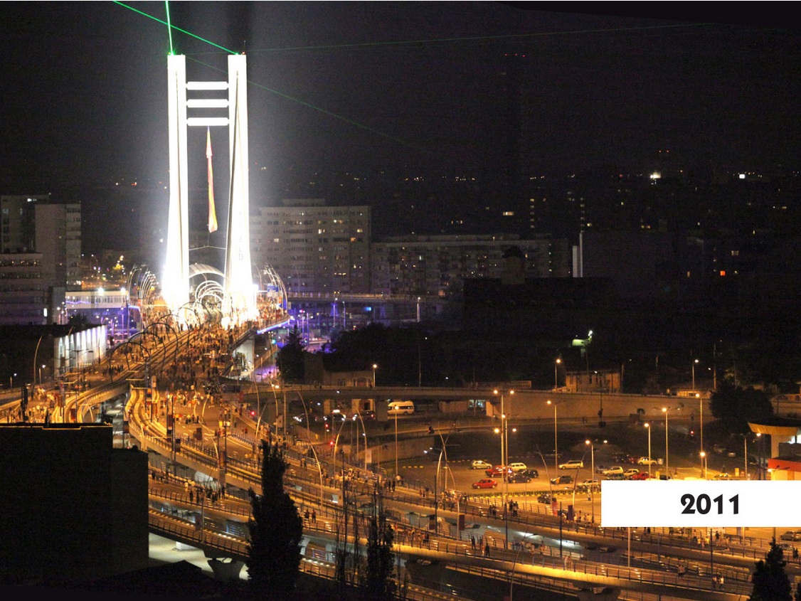 Pasajul Basarab vazut noaptea