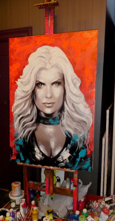 Sarbatorita a fost incantata de tabloul cu chipul sau