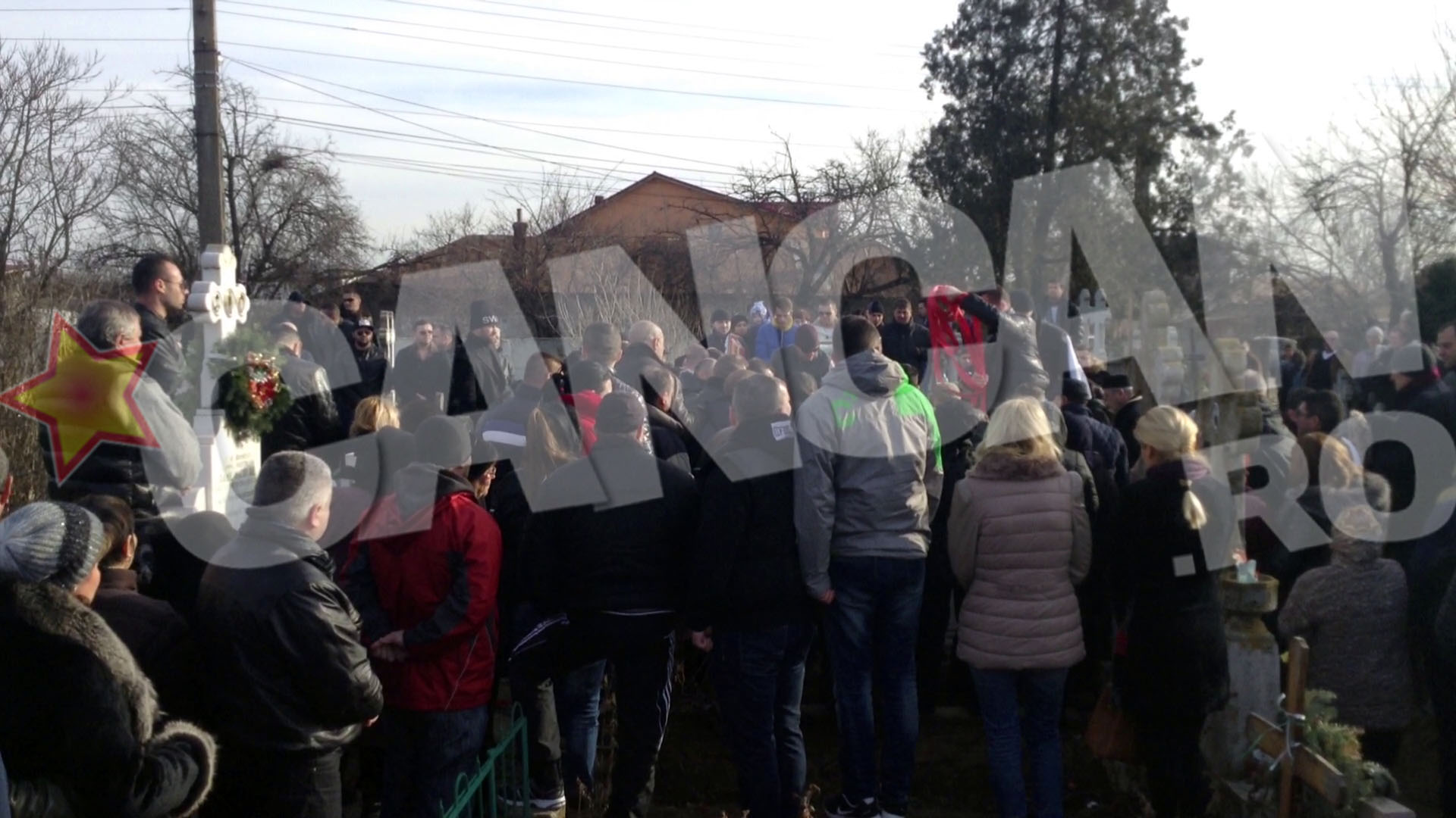 Prietenii l-au inmormantat cu urale spartane