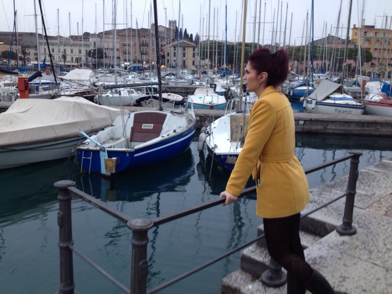 Inainte de show ea s-a plimbat prin orasul italian