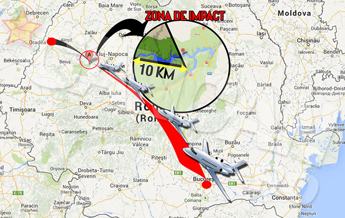 Asa arata zona de impact in cazul accidentului din Muntii Apuseni