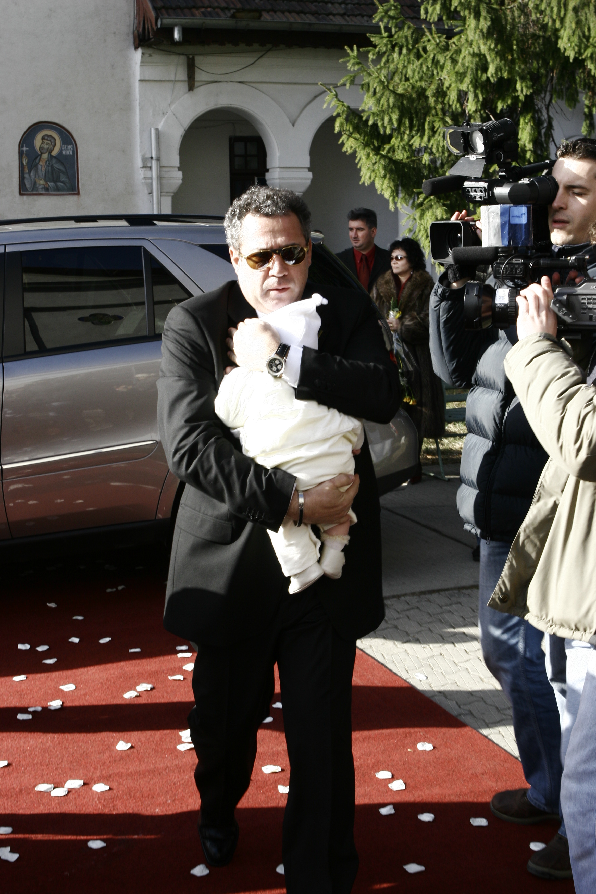 Pilotul la botezul fiului sau