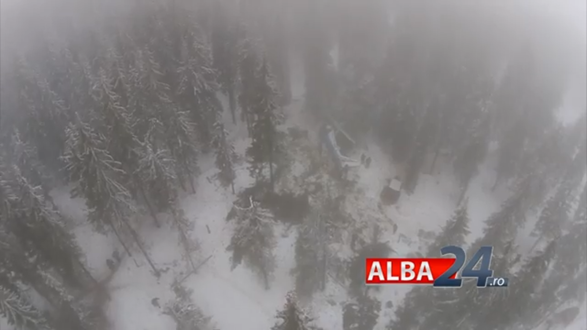 Imagini din aer de la locul accidentului