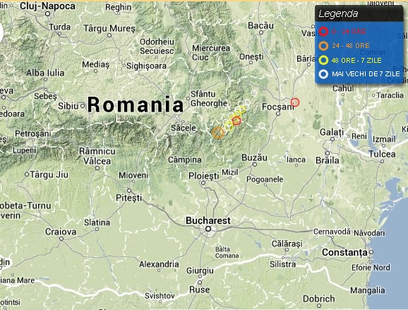 In zona Vrancea se inregistreaza cele mai multe cutremure