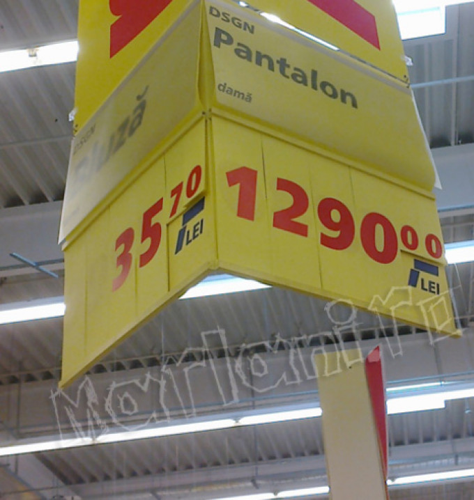 Greseliflagrante la reduceri in hypermarket-urile din Romania