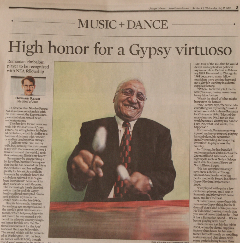 Artistul roman a ajuns si in presa de peste ocean