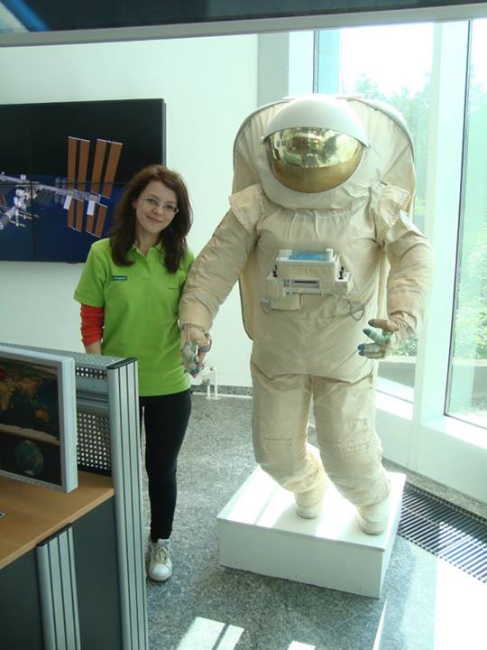 Studenta la Agentia Spatiala Europeana, cand lucra la o etapa din proiectul REXUSBEXUS