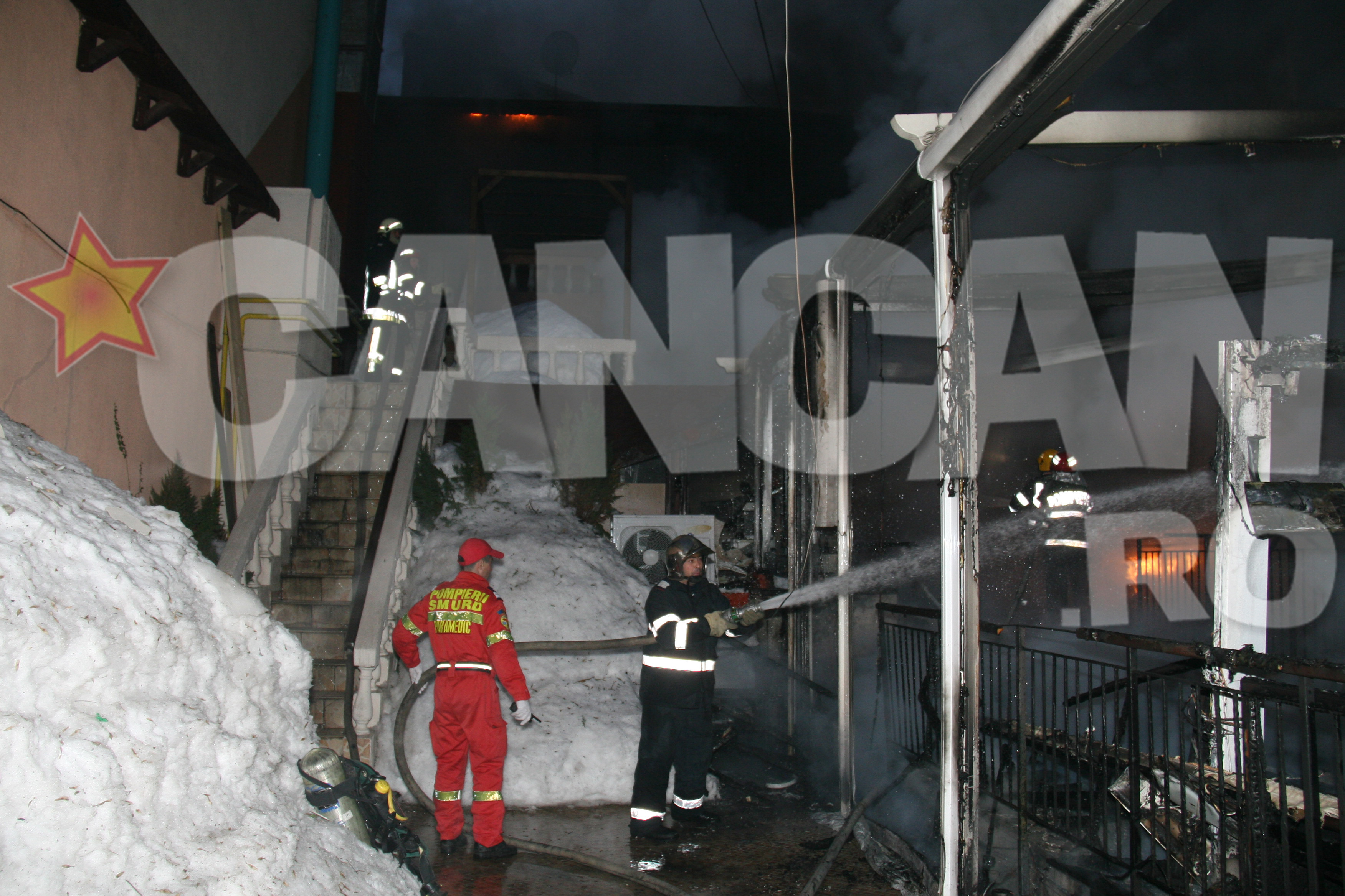 Incendiul a avut loc in Centrul Vechi al Bucurestiului