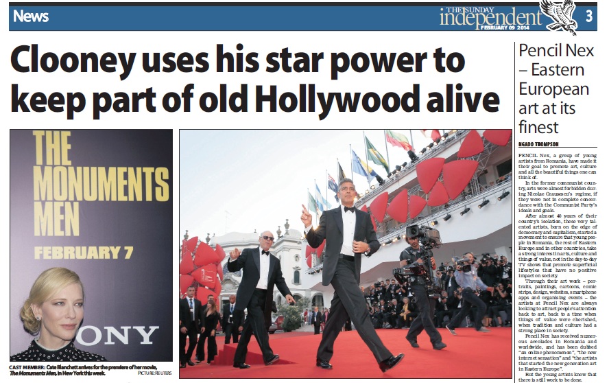 Romanii au fost laudati pe aceeasi pagina cu George Clooney