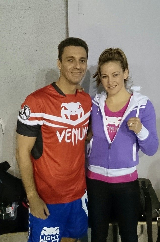 Mircea Badea alaturi de Miesha Tate
