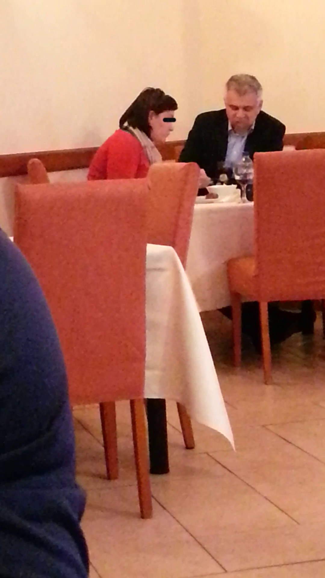 Cei doi au cinat la un restaurant al Ministerului de Interne, unde preturile sunt mai mici ca in alte localuri