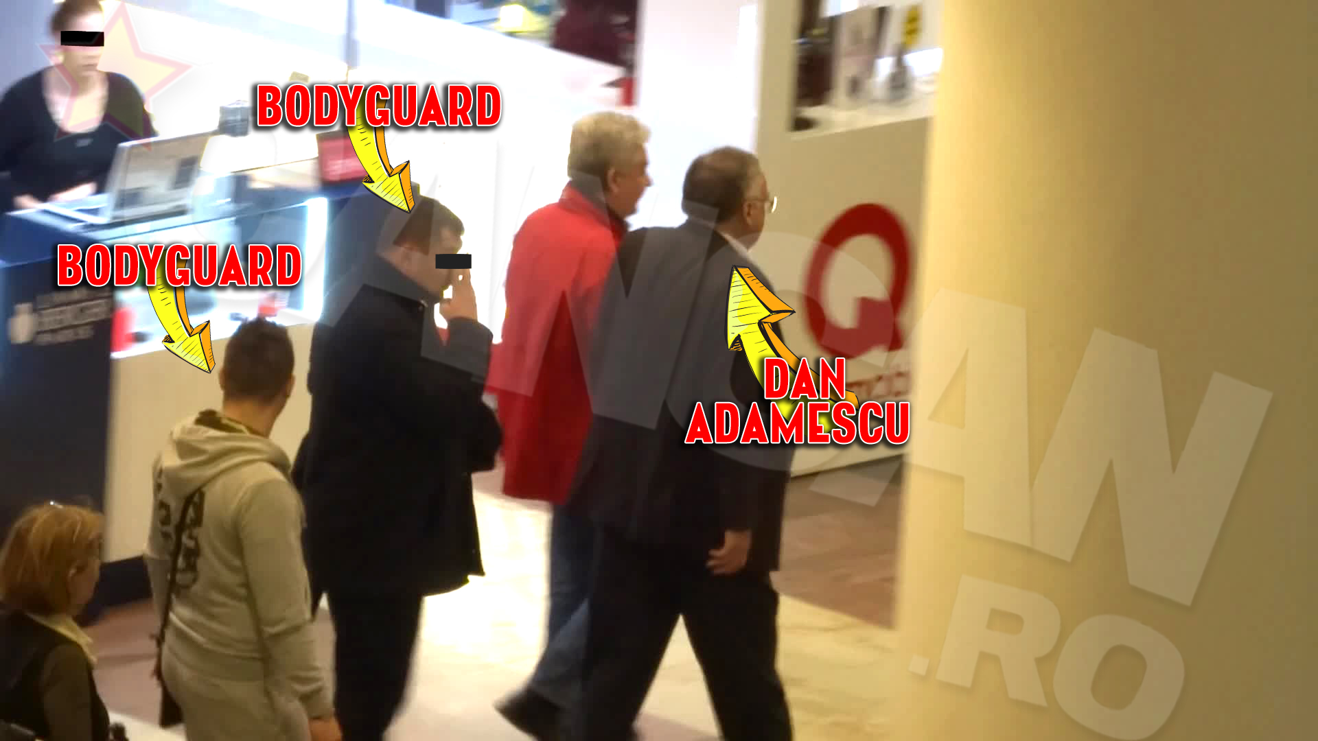 Milionarul a fost in permanenta supravegheat de garzile sale de corp