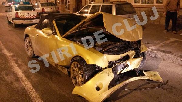 Asa arata masina Yanninei imediat dupa accident