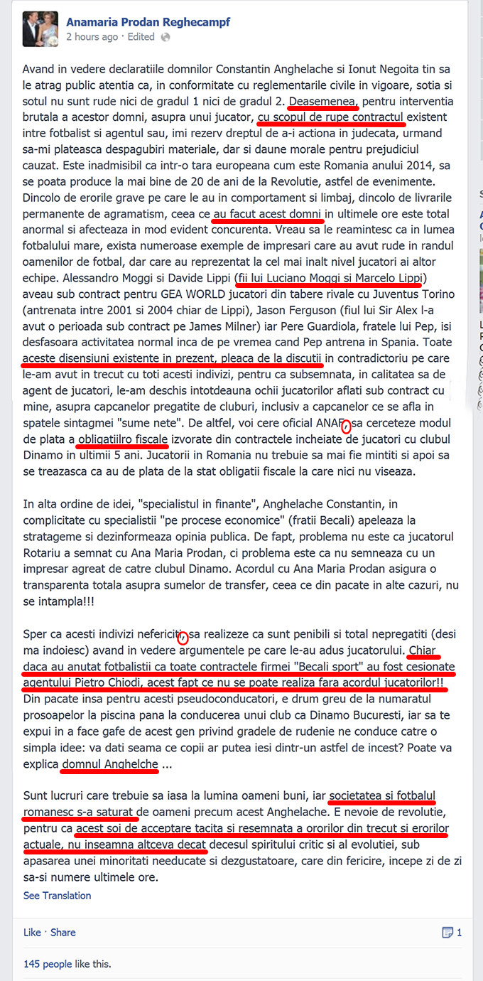 Anamaria i-a numit pe Anghelache si pe Negoita 