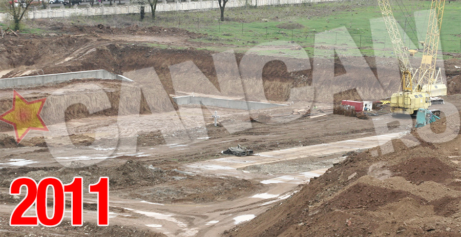 In 2011 au inceput lucrarile pentru fundatia lacasului de cult