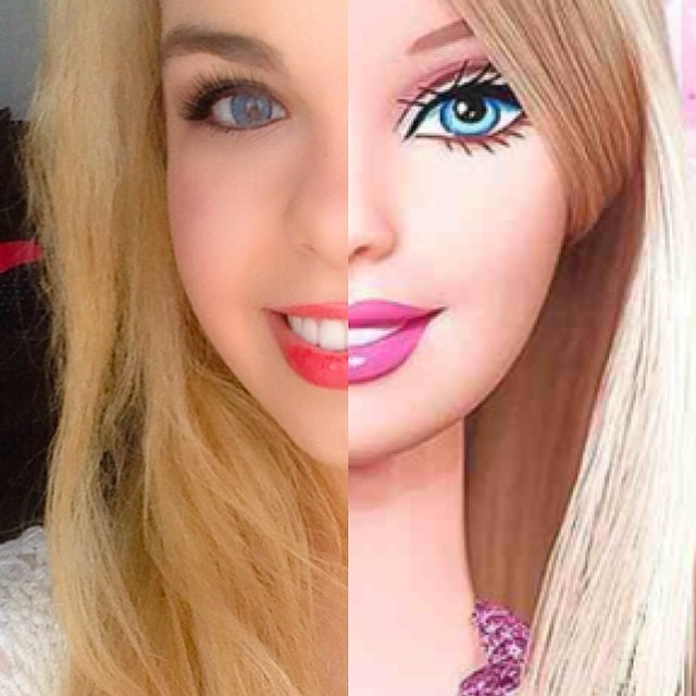 Sabrina este considerata Barbie de Romania