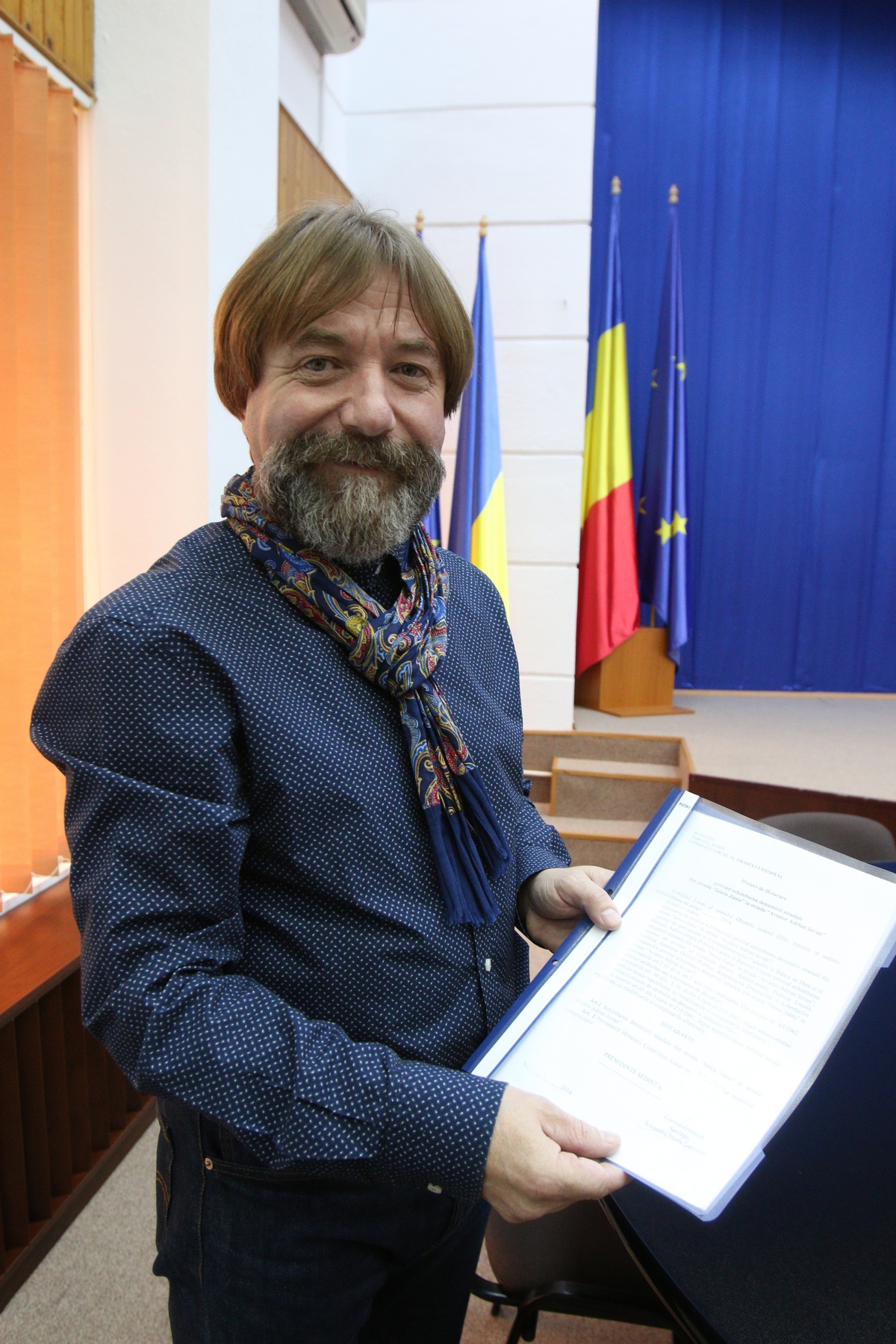 Primarul din Otopeni, Silviu Constantin Gheorghe, ne-a aratat proiectul care prevede schimbare anumelui strazii