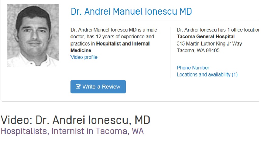 Andrei Ionescu a ajuns un medic reputat in Statele Unite