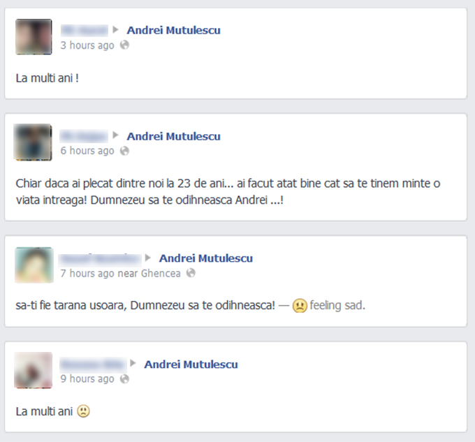 Fanii i-au urat fotbalistului 